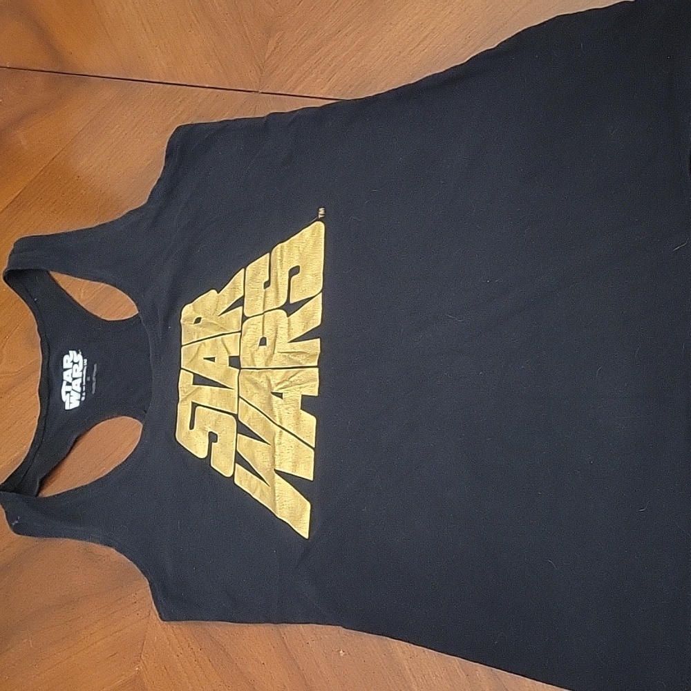 Star Wars Black and Gold Women's Tank Top